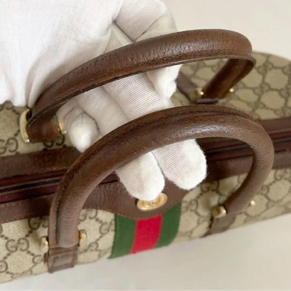 ✨ Vintage Gucci GG Supreme Web Boston Bag - Sherry Line ✨ - Picture 7 of 11